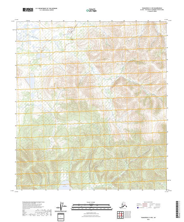 Tanacross C-5 SW, AK — USGS 7.5-minute topo (2024)