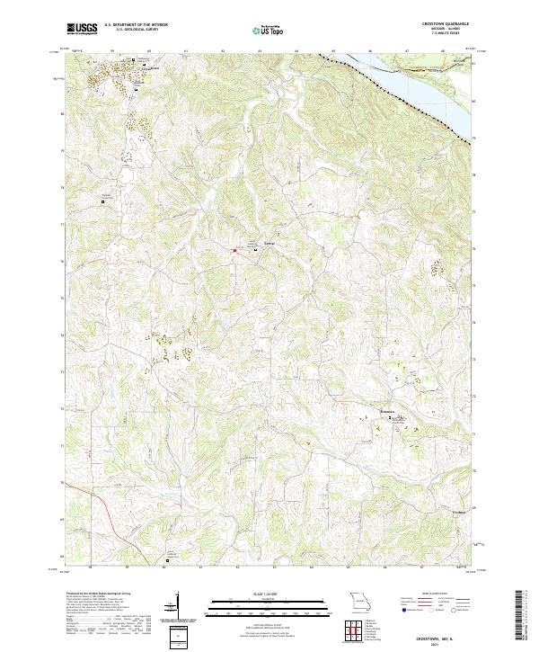 Crosstown, MO-IL — USGS 7.5-minute topo (2021)