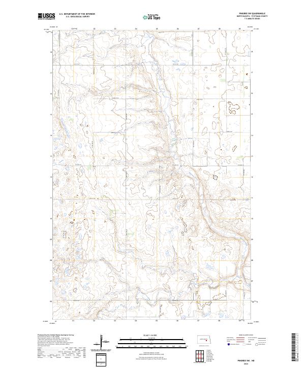 Pingree SW, ND — USGS 7.5-minute topo (2024)