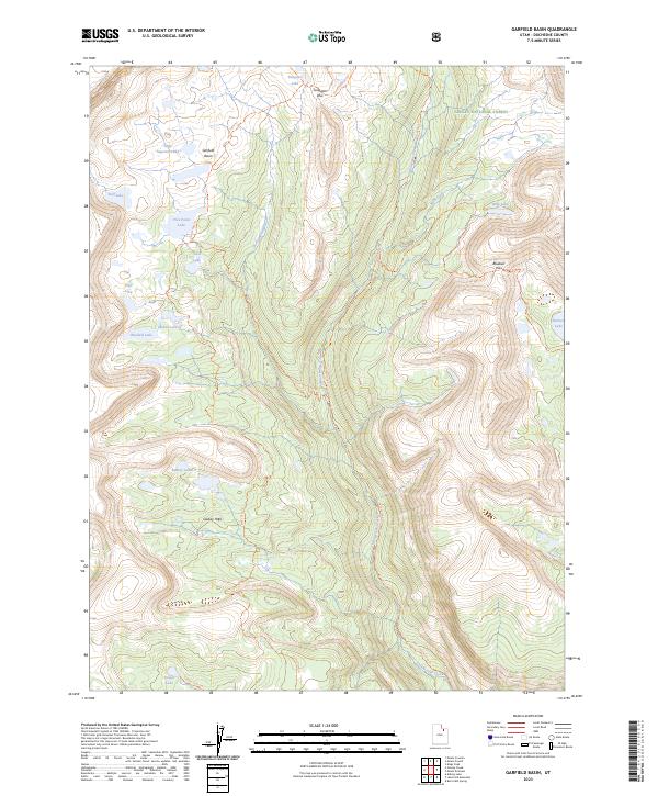 Garfield Basin, UT — USGS 7.5-minute topo (2023)