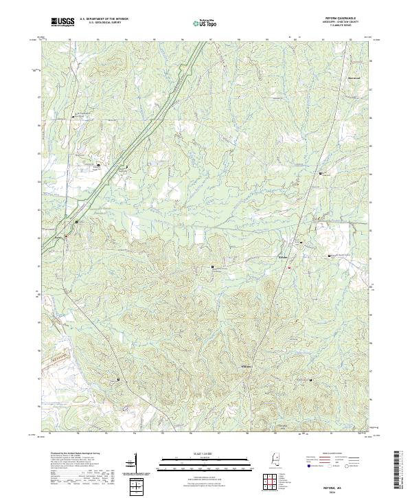 Reform, MS — USGS 7.5-minute topo (2024)