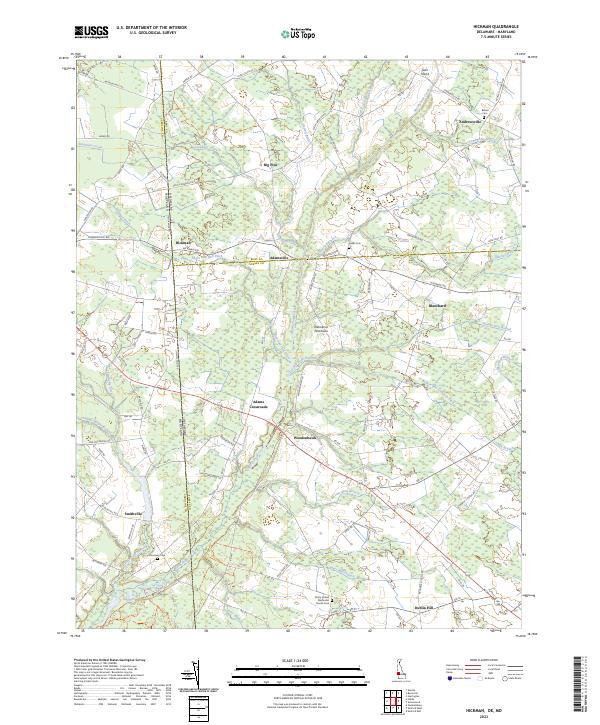 Hickman, DE-MD — USGS 7.5-minute topo (2023)