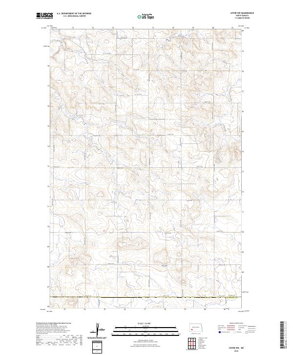 Lefor NW, ND — USGS 7.5-minute topo (2024)