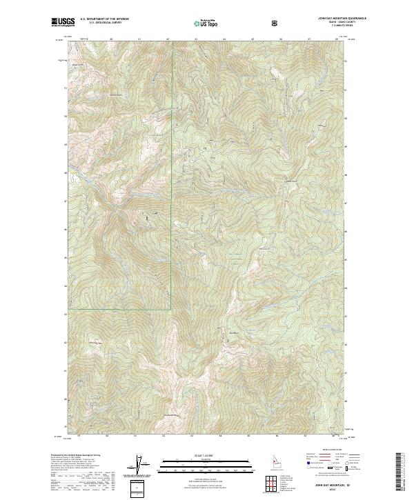 John Day Mountain, ID — USGS 7.5-minute topo (2024)