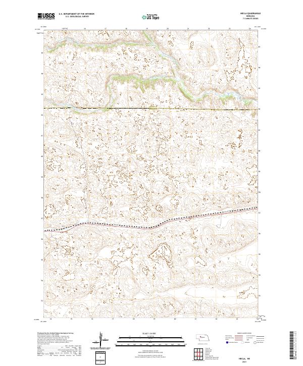 Hecla, NE — USGS 7.5-minute topo (2021)