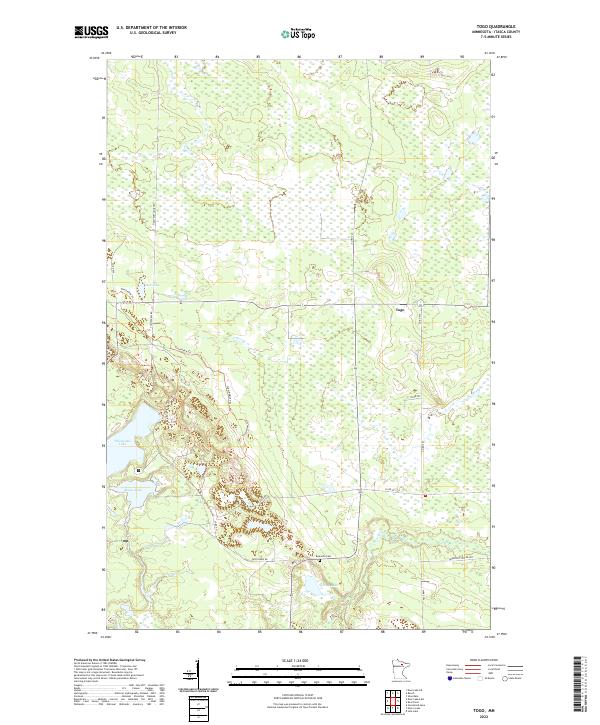 Togo, MN — USGS 7.5-minute topo (2022)