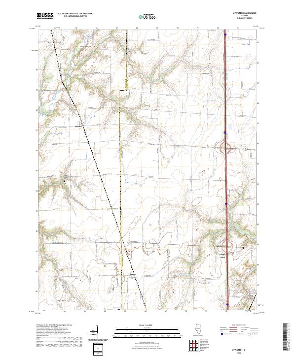 Atwater, IL — USGS 7.5-minute topo (2024)