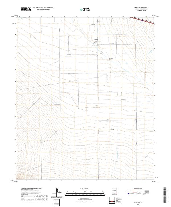 Vanar NW, AZ — USGS 7.5-minute topo (2021)