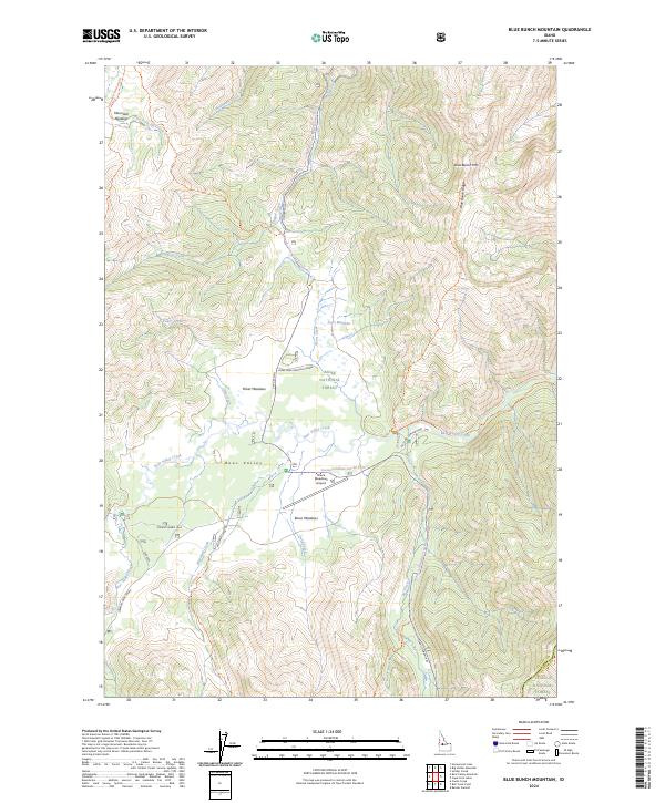 Blue Bunch Mountain, ID — USGS 7.5-minute topo (2024)