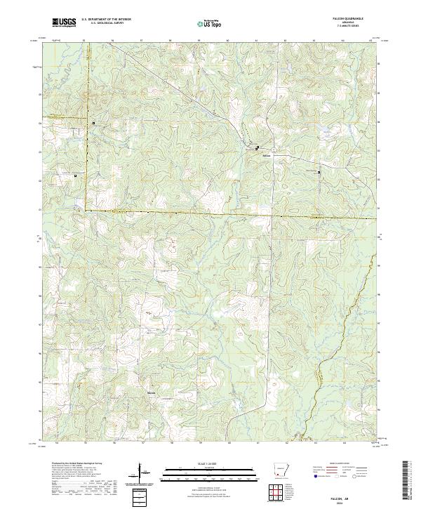 Falcon, AR — USGS 7.5-minute topo (2024)