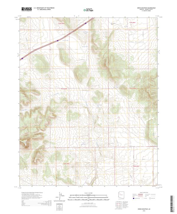 Cross Mountain, AZ — USGS 7.5-minute topo (2026)
