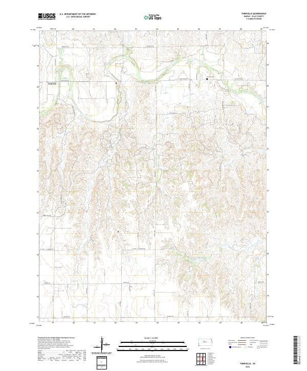 Turkville, KS — USGS 7.5-minute topo (2022)