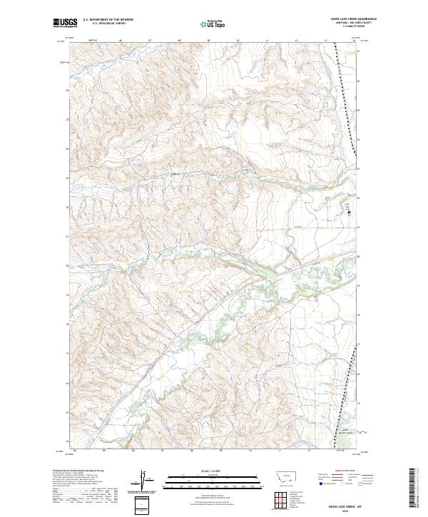 Good Luck Creek, MT — USGS 7.5-minute topo (2024)