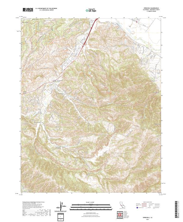 Spreckels, CA — USGS 7.5-minute topo (2021)