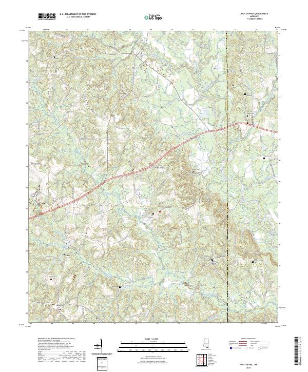 Hot Coffee, MS — USGS 7.5-minute topo (2024)