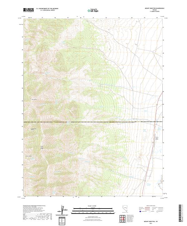 Mount Grafton, NV — USGS 7.5-minute topo (2021)
