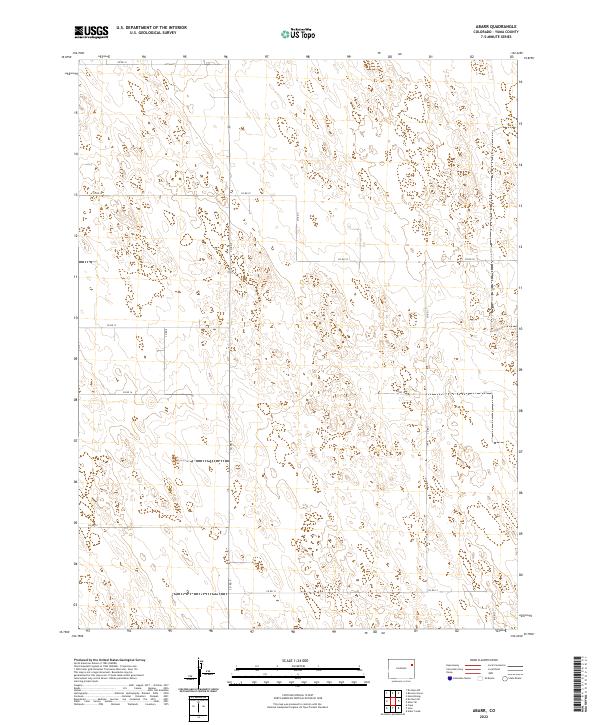 Abarr, CO — USGS 7.5-minute topo (2022)