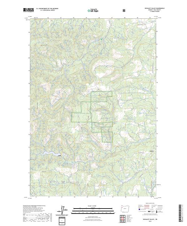 Socialist Valley, OR — USGS 7.5-minute topo (2023)