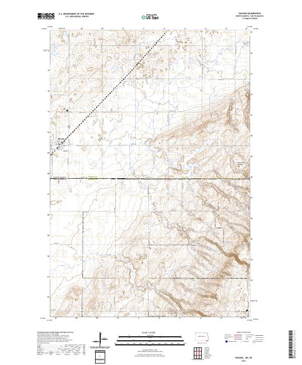 Havana, ND-SD — USGS 7.5-minute topo (2024)