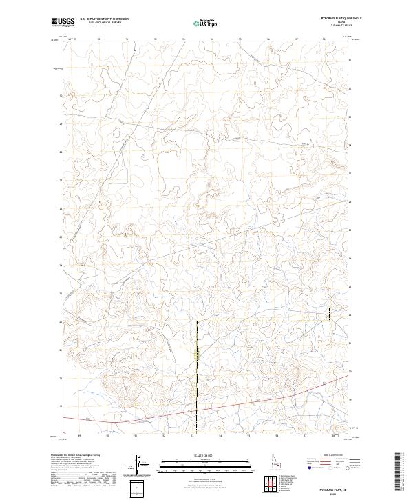 Ryegrass Flat, ID — USGS 7.5-minute topo (2023)