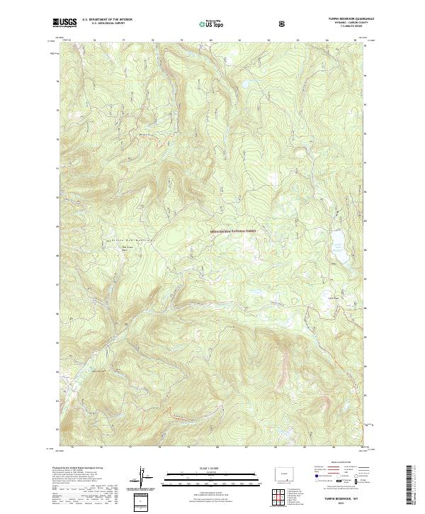 Turpin Reservoir, WY — USGS 7.5-minute topo (2021)