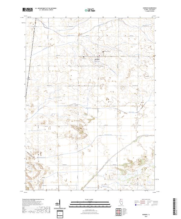 Harmon, IL — USGS 7.5-minute topo (2024)