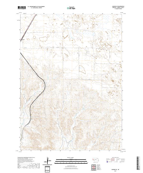 Angora SE, NE — USGS 7.5-minute topo (2021)