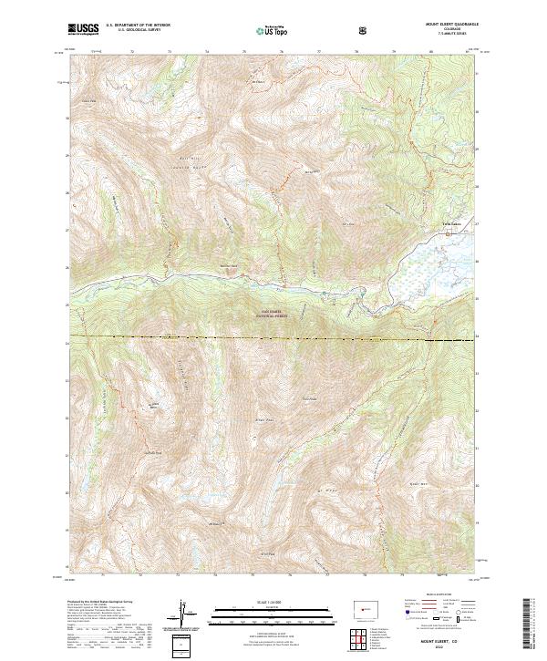 Mount Elbert, CO — USGS 7.5-minute topo (2022)