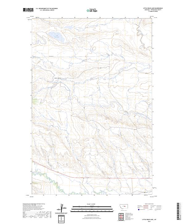 Little Bear Lake, MT — USGS 7.5-minute topo (2024)