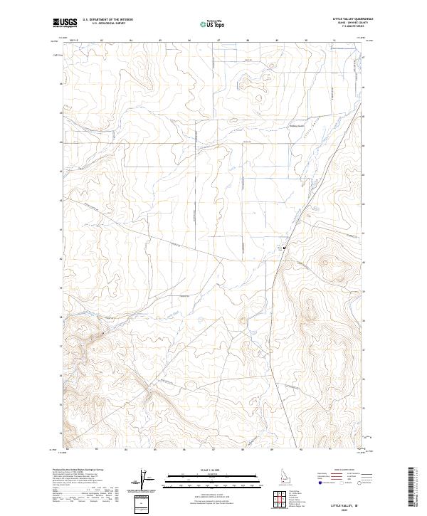 Little Valley, ID — USGS 7.5-minute topo (2023)