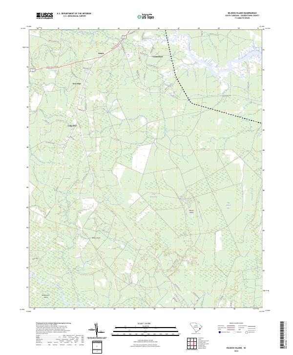 Kilsock Island, SC — USGS 7.5-minute topo (2024)