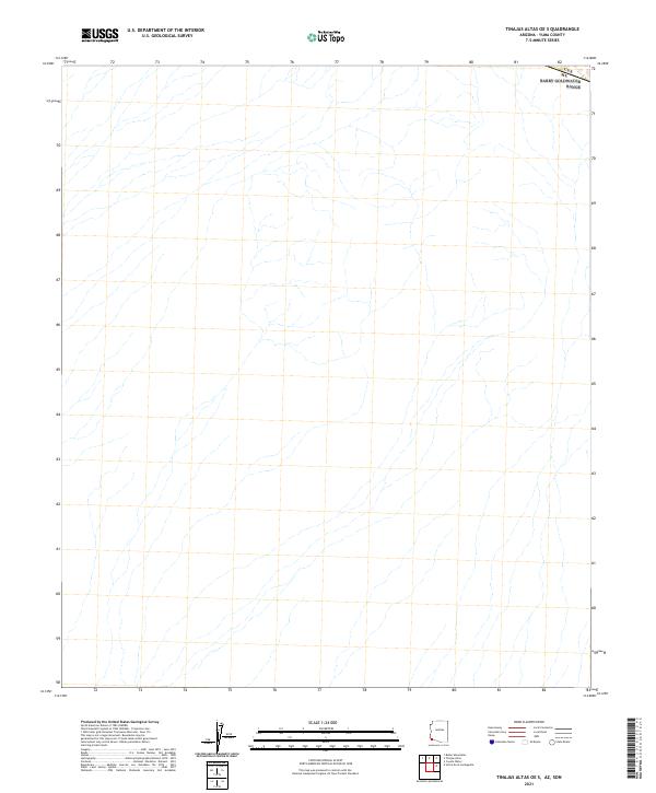 Tinajas Altas OE S, AZ,SON, US — USGS 7.5-minute topo (2021)