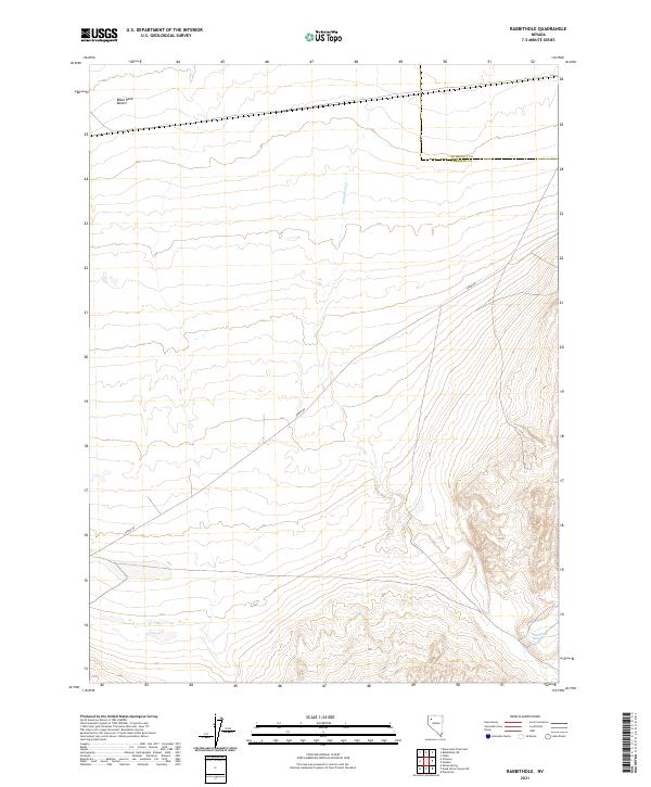 Rabbithole, NV — USGS 7.5-minute topo (2021)