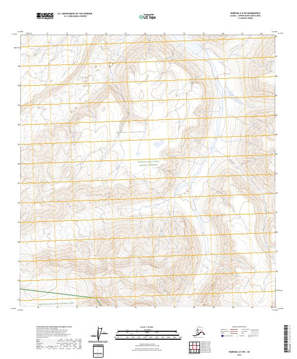 Nabesna A-5 SW, AK — USGS 7.5-minute topo (2023)