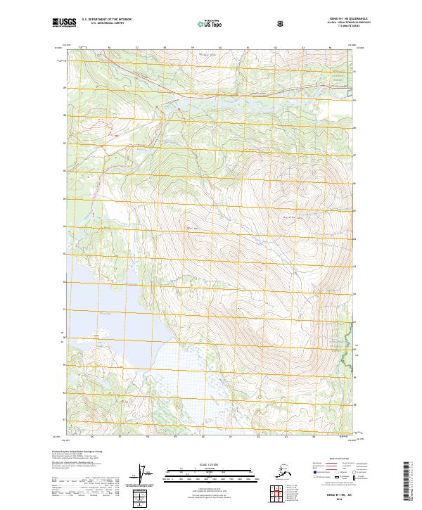 Kenai B-1 NE, AK — USGS 7.5-minute topo (2024)
