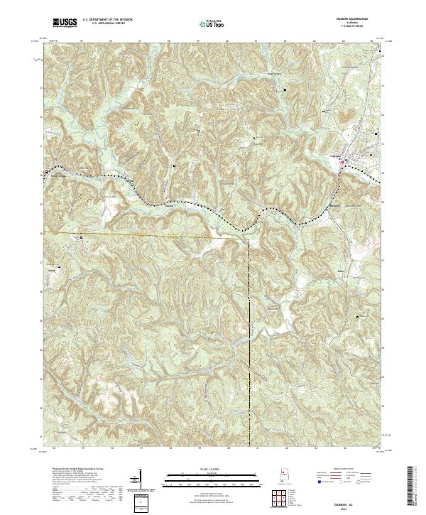Oakman, AL — USGS 7.5-minute topo (2024)