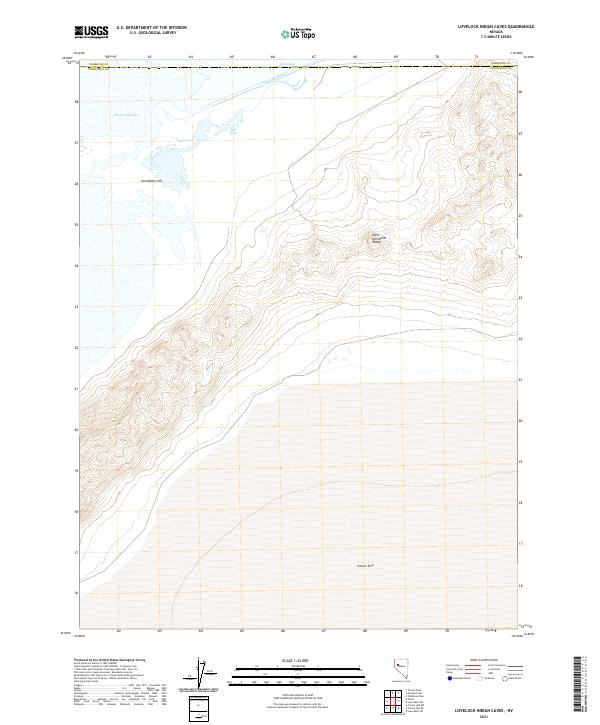 Lovelock Indian Caves, NV — USGS 7.5-minute topo (2021)