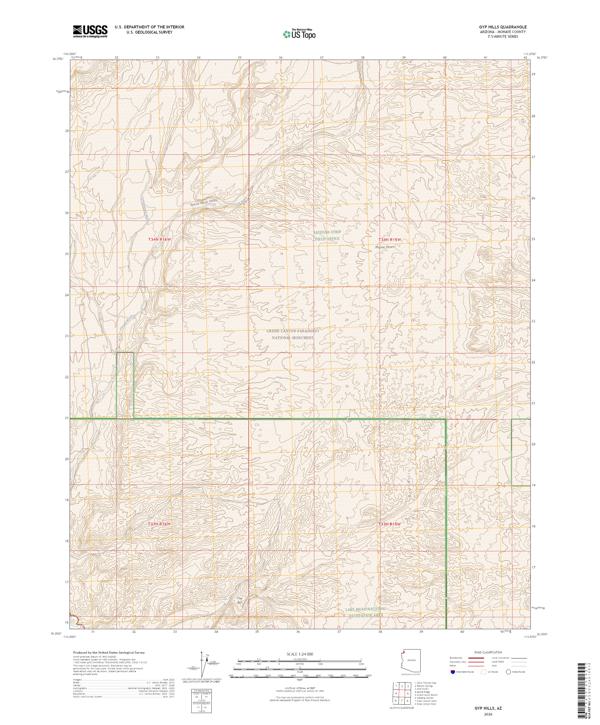 Gyp Hills, AZ — USGS 7.5-minute topo (2026)