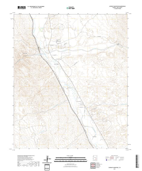Lookout Mountain, AZ — USGS 7.5-minute topo (2021)