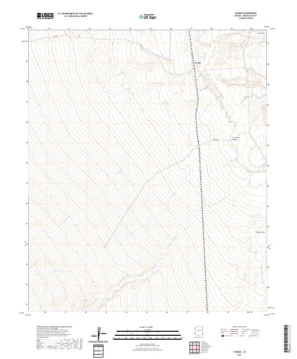 Tanque, AZ — USGS 7.5-minute topo (2021)