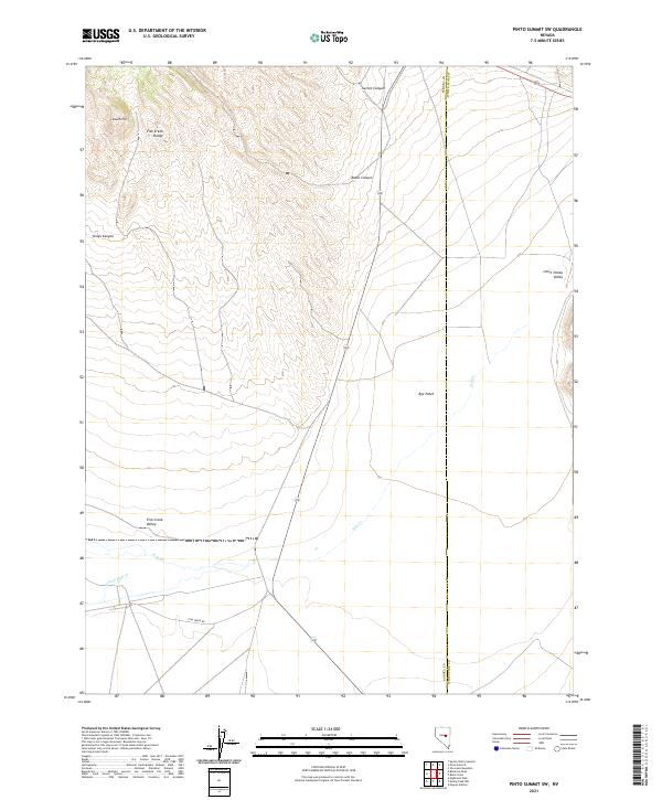 Pinto Summit SW, NV — USGS 7.5-minute topo (2021)