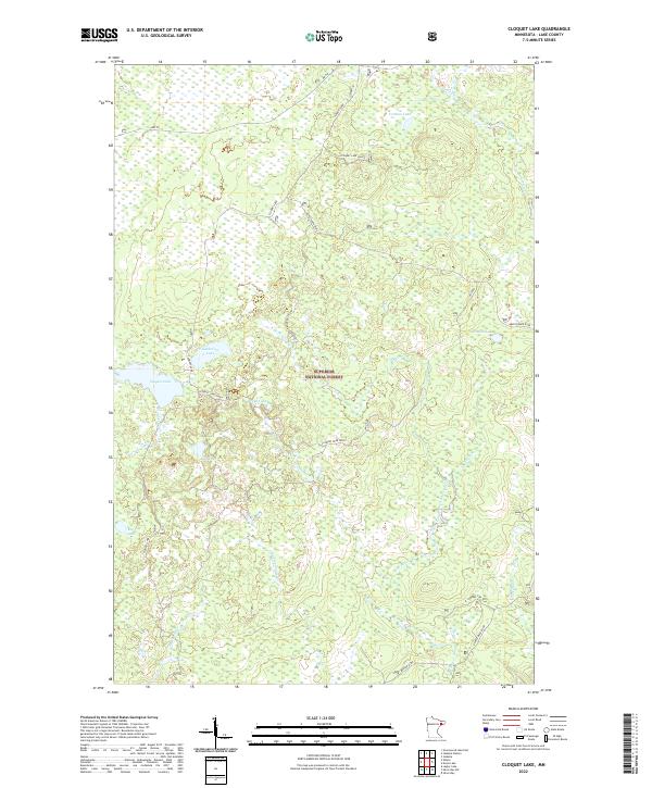 Cloquet Lake, MN — USGS 7.5-minute topo (2022)