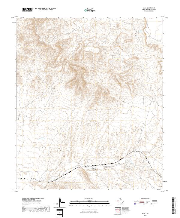 Small, TX — USGS 7.5-minute topo (2022)
