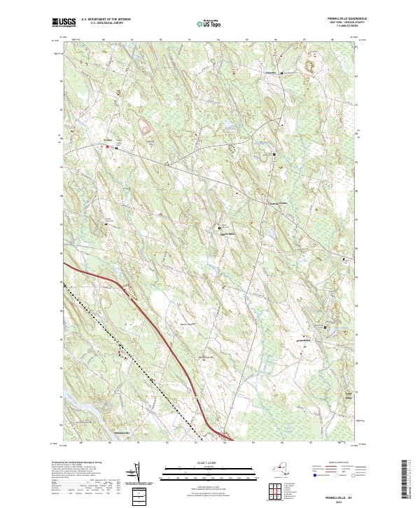 Pennellville, NY — USGS 7.5-minute topo (2023)