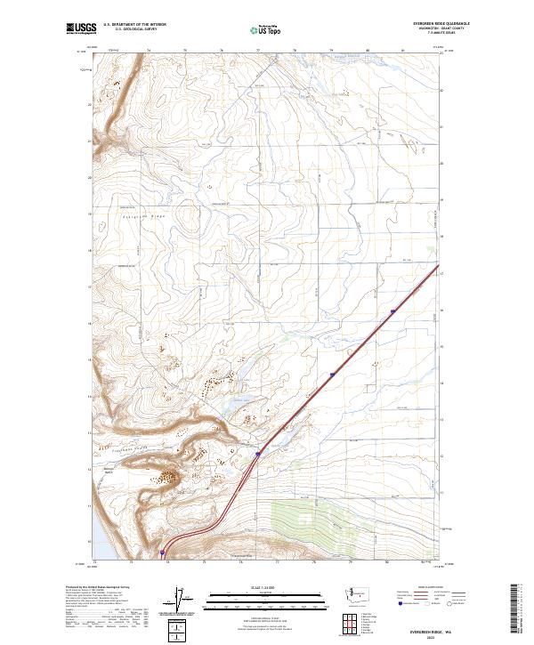 Evergreen Ridge, WA — USGS 7.5-minute topo (2023)