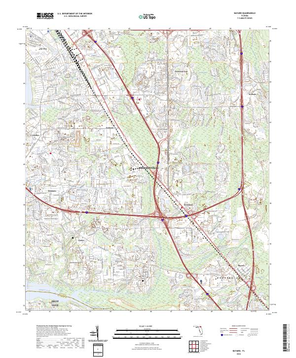 Bayard, FL — USGS 7.5-minute topo (2024)