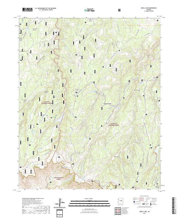 Knoll Lake, AZ — USGS 7.5-minute topo (2021)