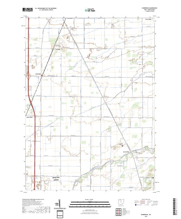 Dunbridge, OH — USGS 7.5-minute topo (2023)