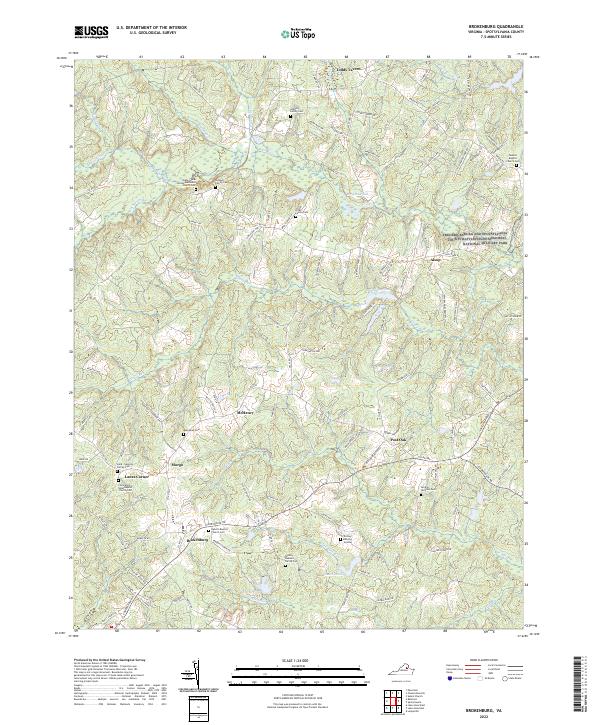 Brokenburg, VA — USGS 7.5-minute topo (2022)