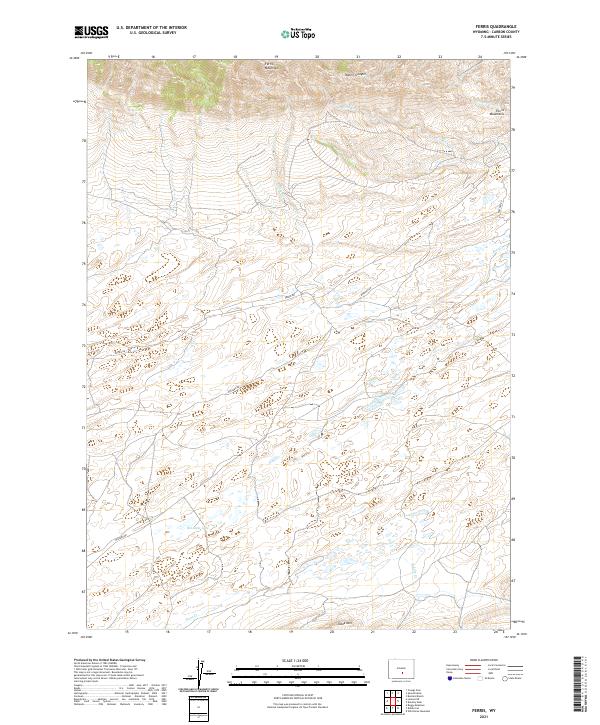 Ferris, WY — USGS 7.5-minute topo (2021)
